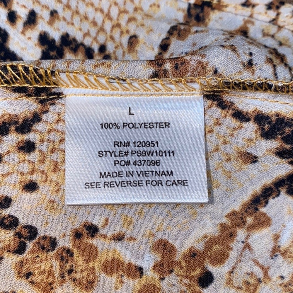 PINK ROSE Snake Print Top - Picture 6 of 6